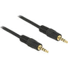Delock 3,5 mm kabel (zwart, 1 meter)