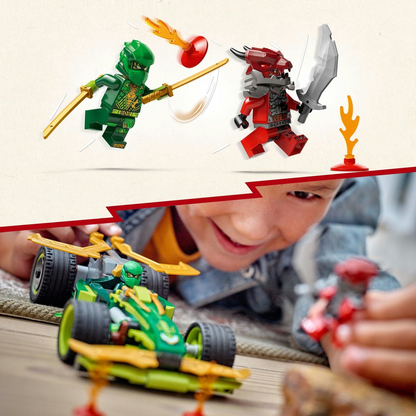 Lego ninjago 71828 lloyds pull-back racewagen