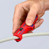 Knipex universele kabelstripper 1685125sb kabelstrip- ontmantelingsgereedschap (rood blauw)