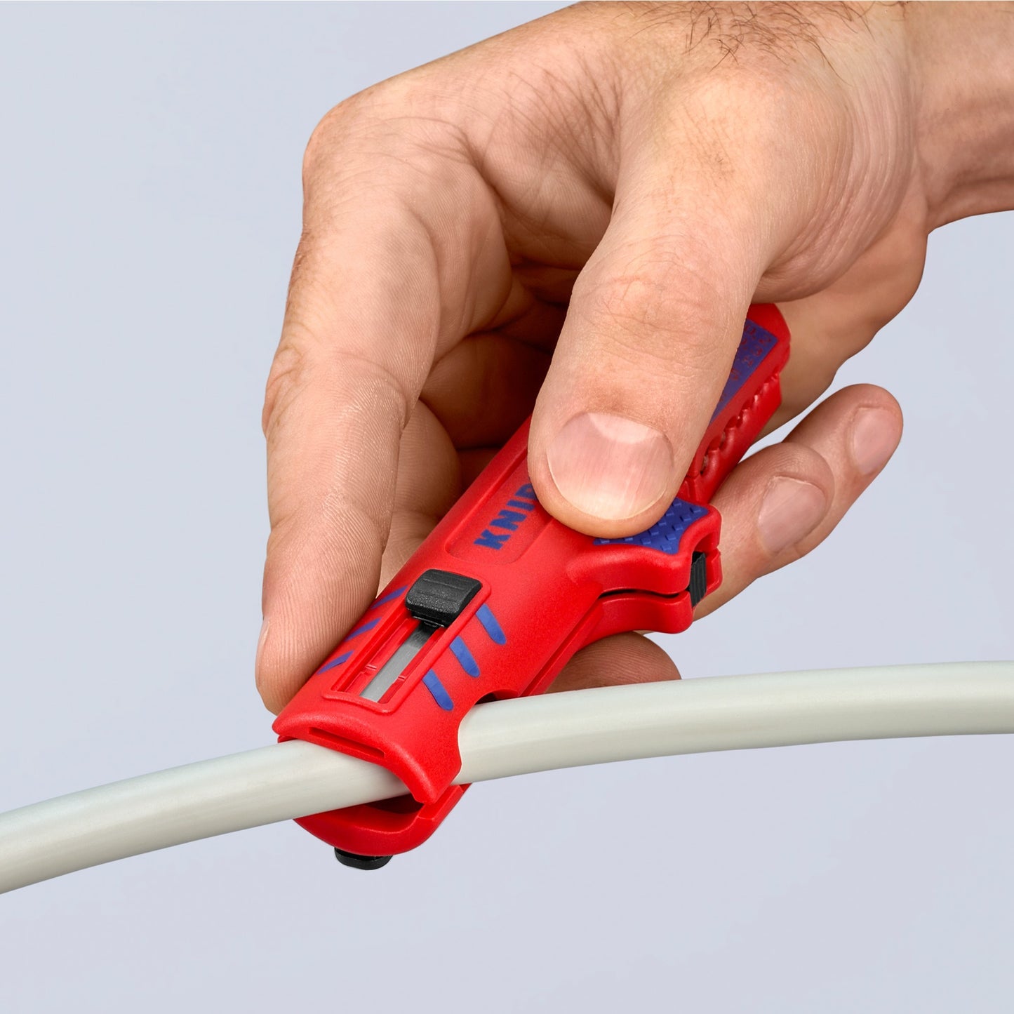 Knipex universele kabelstripper 1685125sb kabelstrip- ontmantelingsgereedschap (rood blauw)