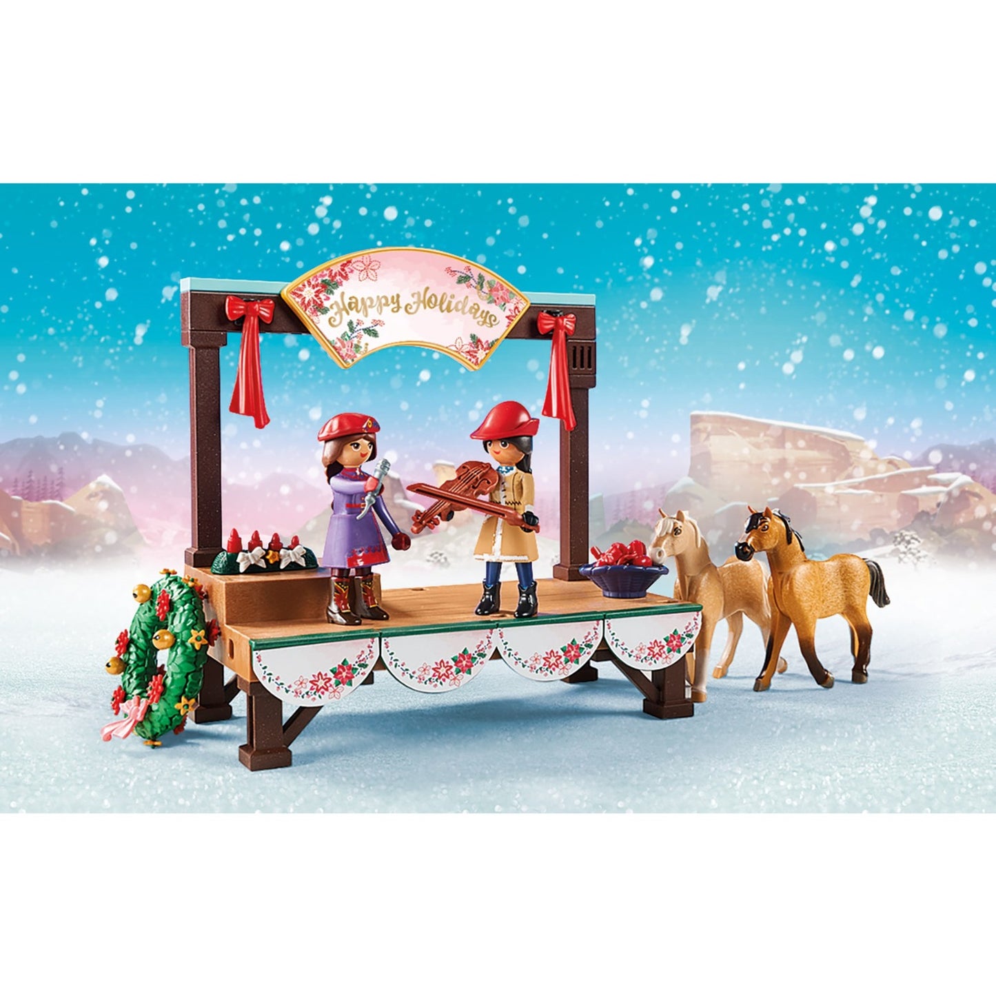 Playmobil spirit - kerstmis concert constructiespeelgoed (70396)