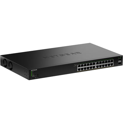Netgear gs324tpv2 switch (zwart, 190w poe budget)