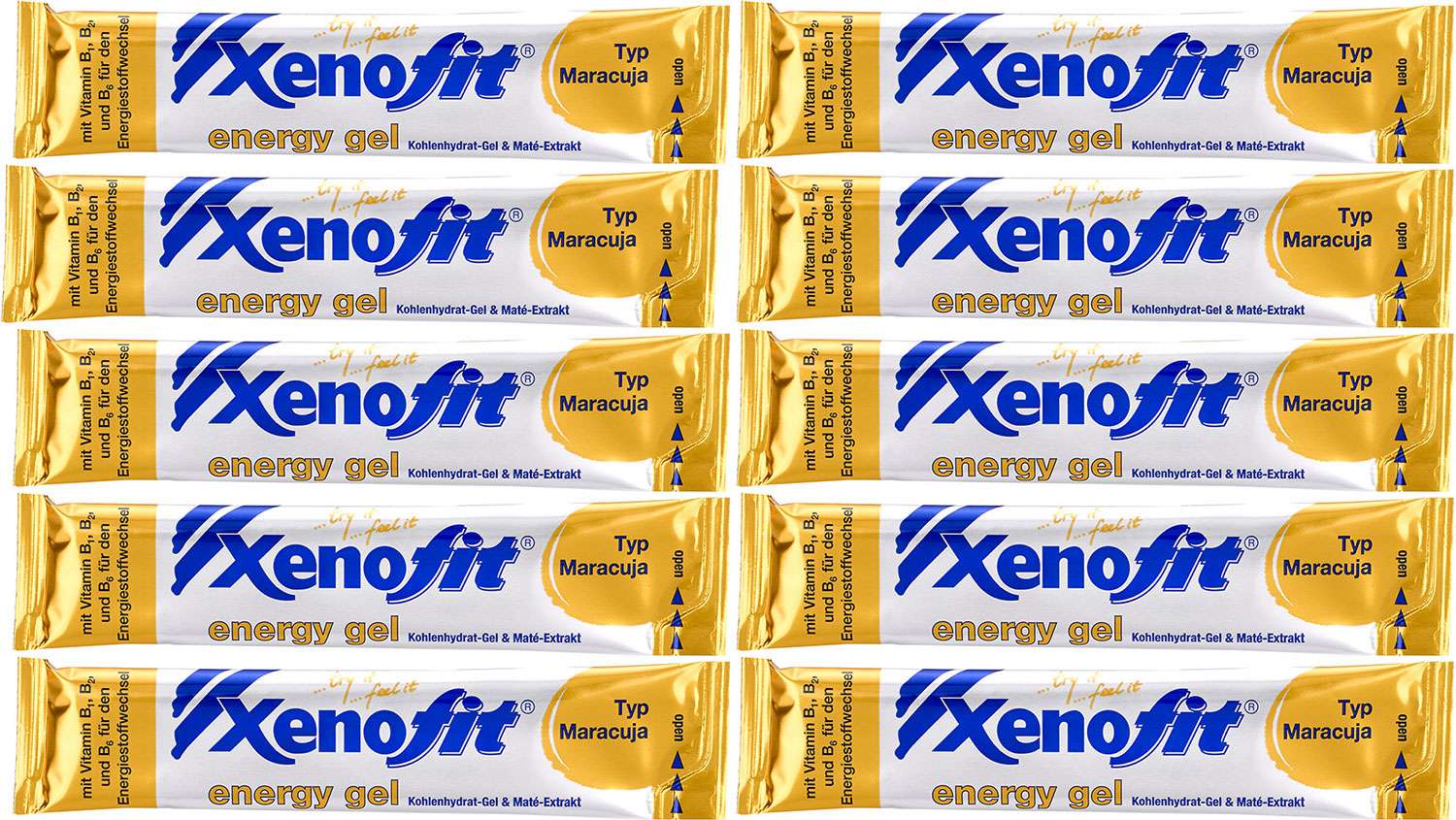 Xenofit energy gel passion fruit 10x25g