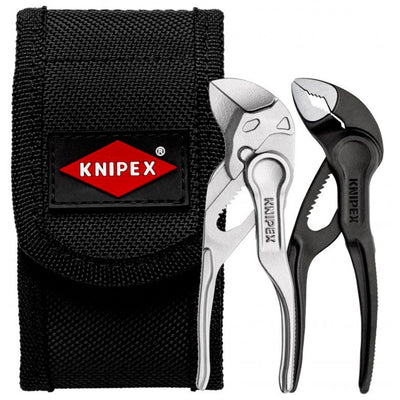 Knipex tangenset xs 2-delig met riemtas (zwart)