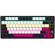 Lorgar kbp7075w rgb mechanisch gaming toetsenbord (zwart, us lay-out (qwerty), logar toxic purple, 75%, rgb, hot-swappable, pbt double-shot, bluetooth | 2.4ghz | usb) - afbeelding 1