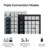 Keychron q0 he qmk wireless custom number pad rgb mechanisch numpad (zwart, us lay-out (qwerty), gateron double-rail magnetic nebula, hot-swap, rgb, double-shot pbt keycaps)