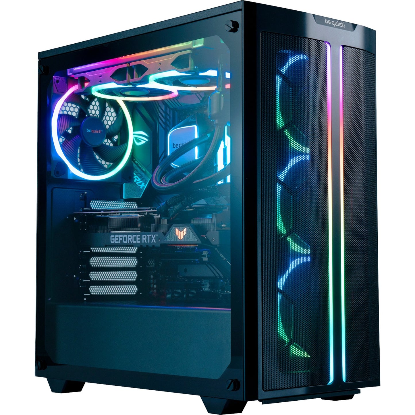 Be quiet! light wings pwm rgb case fan (zwart, 140 x 140 x 25 mm)