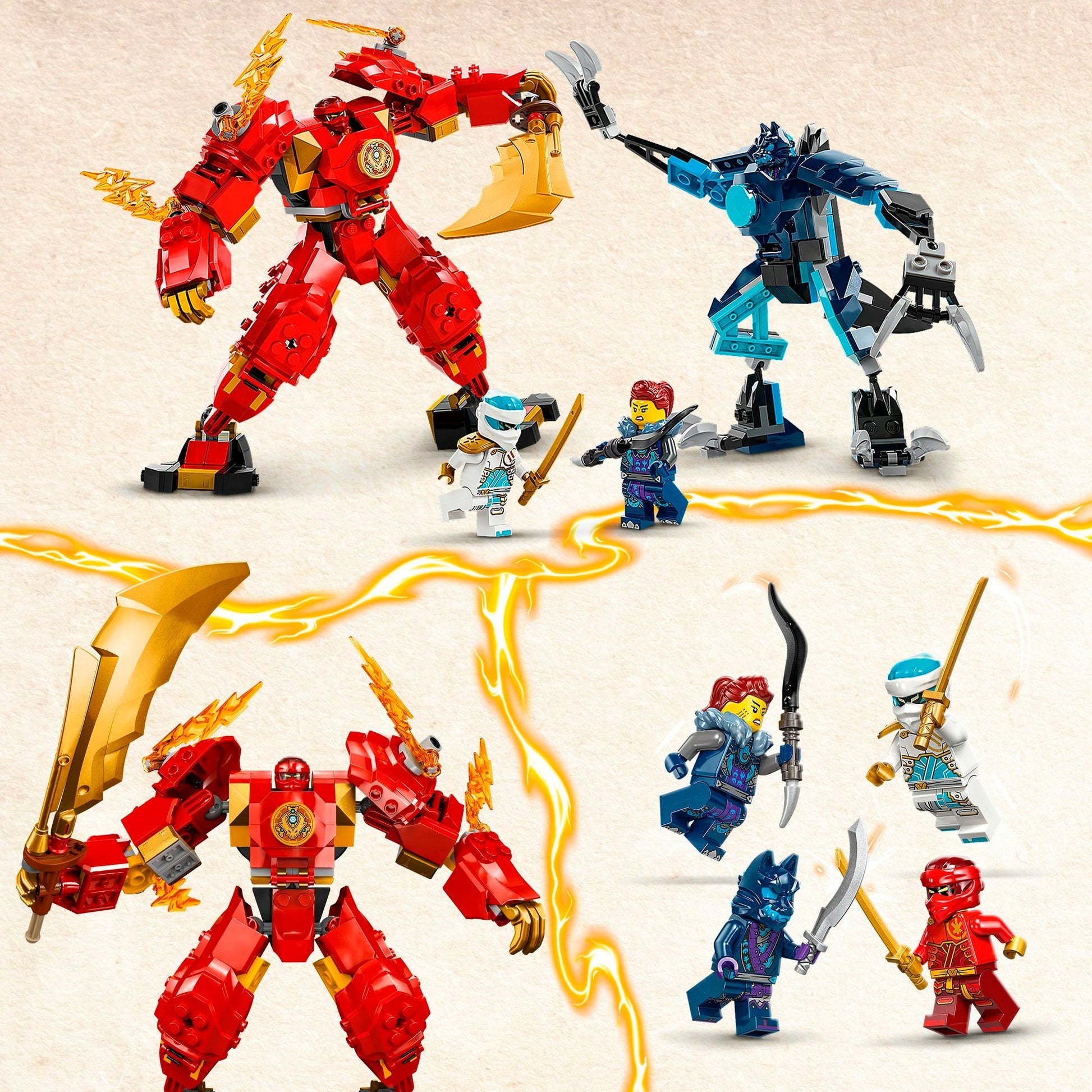 Lego ninjago 71808 kais elementaire vuurmecha