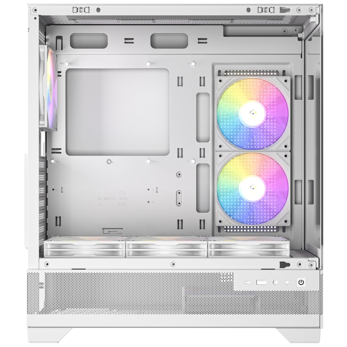 Antec cx700 elite rgb midi tower behuizing (wit | 2x usb-a | tempered glass)