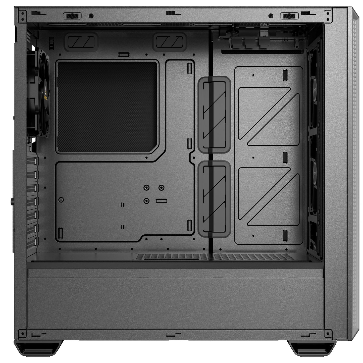 Antec p7 s midi tower behuizing (zwart zilver | 2x usb-a | 1x usb-c)
