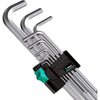 Wera 950 9 hex-plus 1 sb stiftsleutelset, metrisch, verchroomd (9-delig)