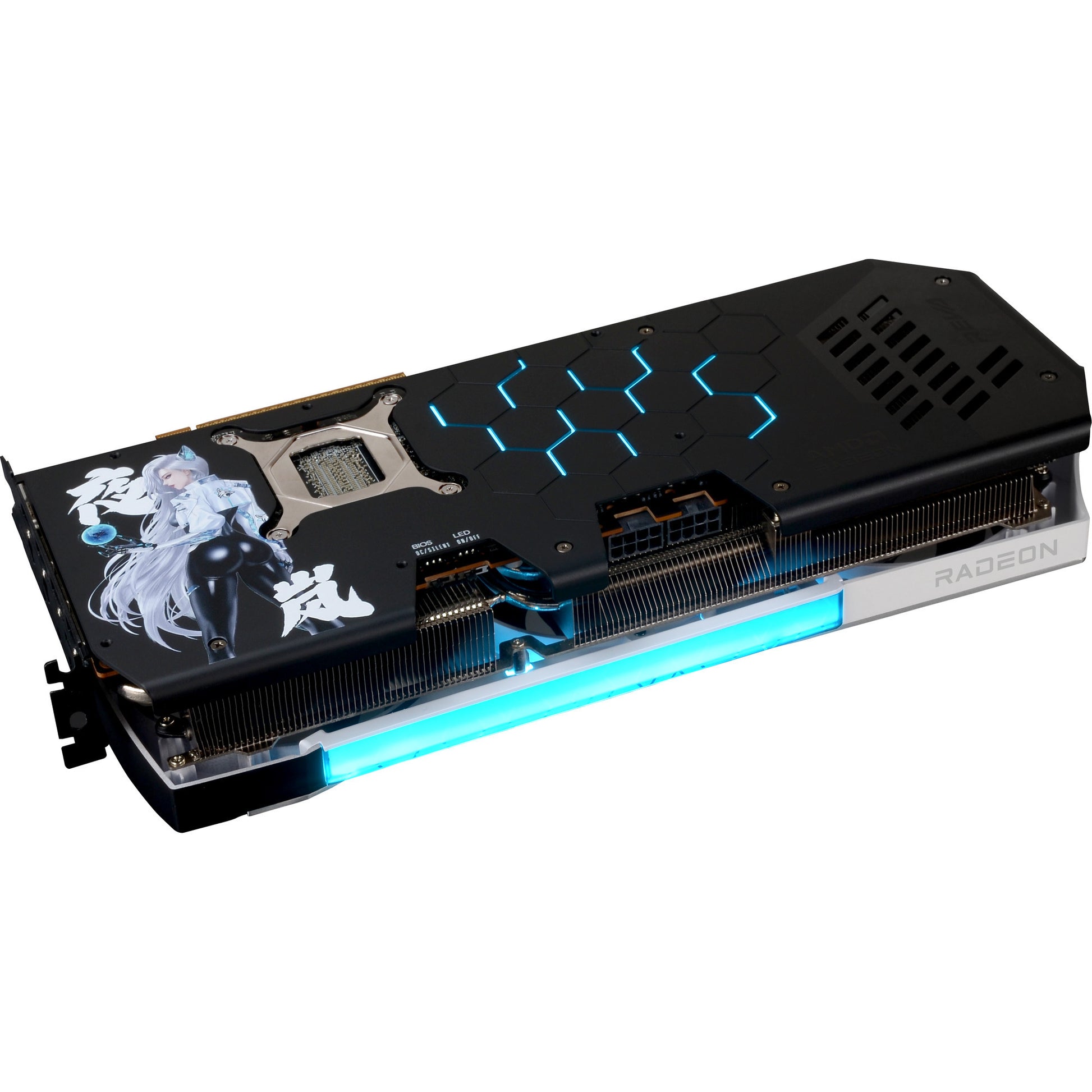 Powercolor radeon rx 9070 xt hellhound reva16gb limited edition grafische kaart (wit zwart, rdna4, gddr6, 3x displayport, 1x hdmi)