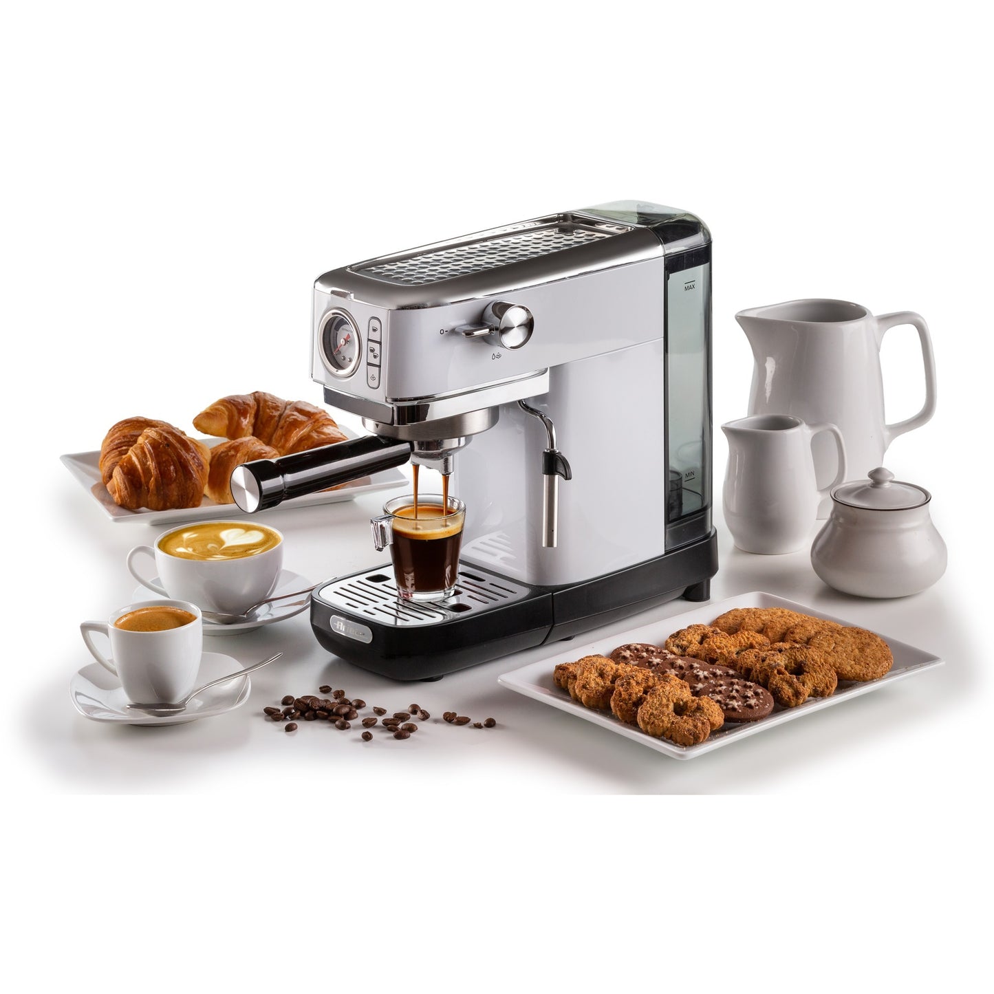 Ariete moderna espresso slim 1381 14 espressomachine (wit)
