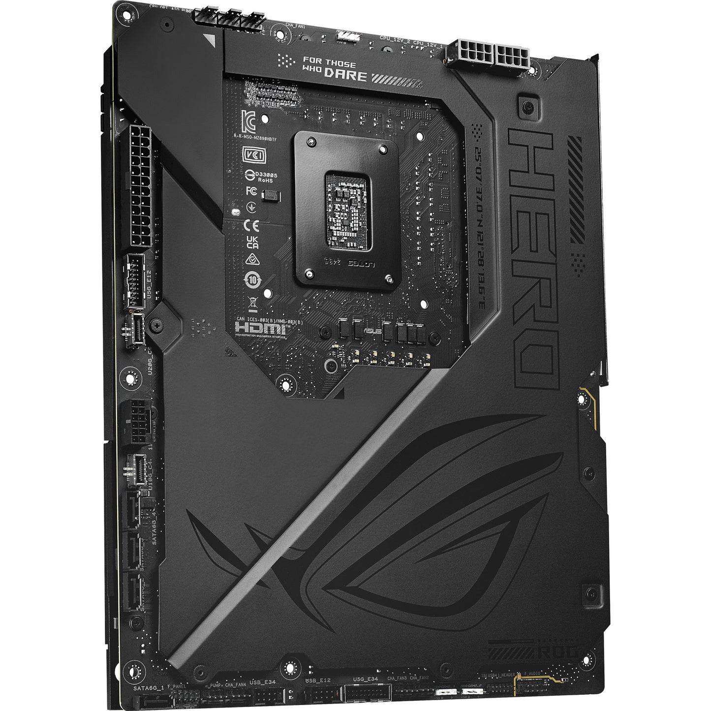Asus rog maximus z890 hero btf socket 1851 moederbord (zwart, raid, 5 gb-lan, wi-fi 7, bt, sound, atx)