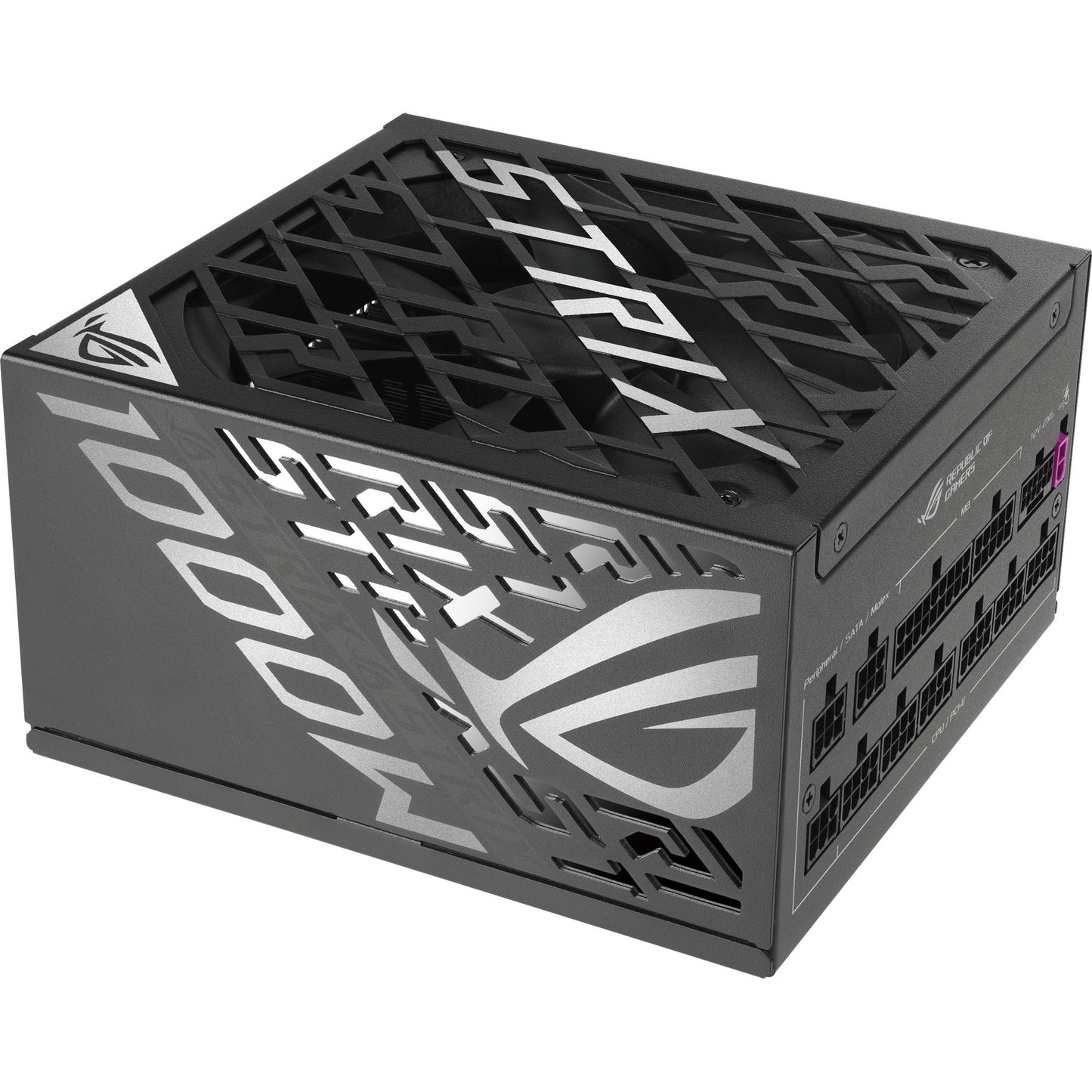 Asus rog strix platinum modulaire 1000 watt voeding (zwart, 1x 12v-2x6, 4x pcie)