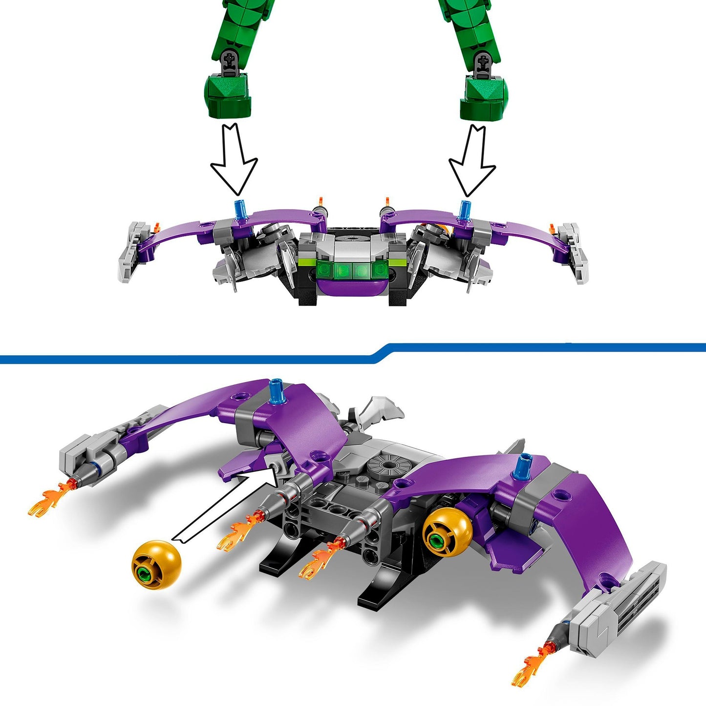 Lego super heroes 76284 green goblin bouwfiguur