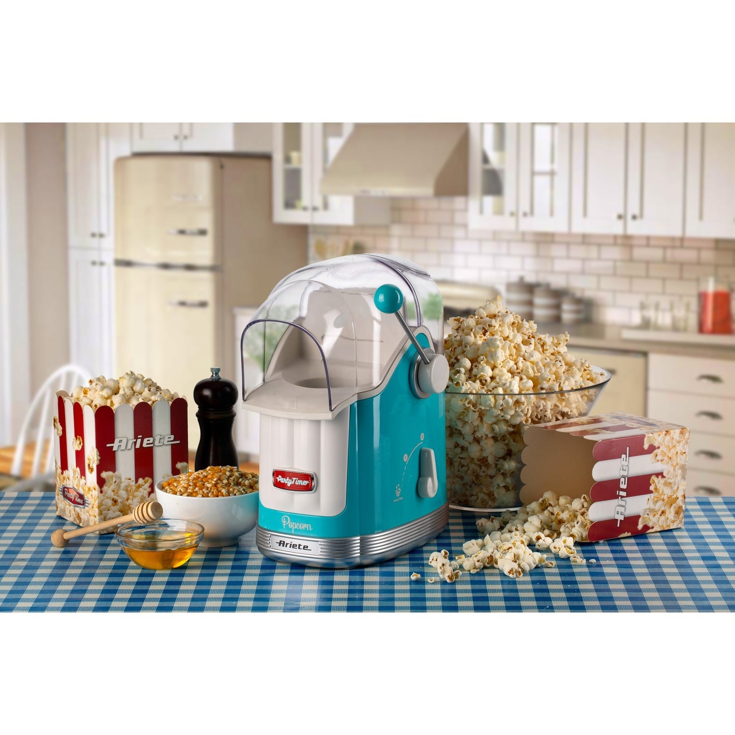 Ariete party time pop corn maker 2958 01 popcornmaker (lichtblauw)