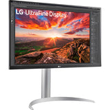 Lg ultrafine 27up850k-w 27 4k uhd monitor (zilver zwart, 2x hdmi, displayport, 2x usb-a, usb-c) - afbeelding 1