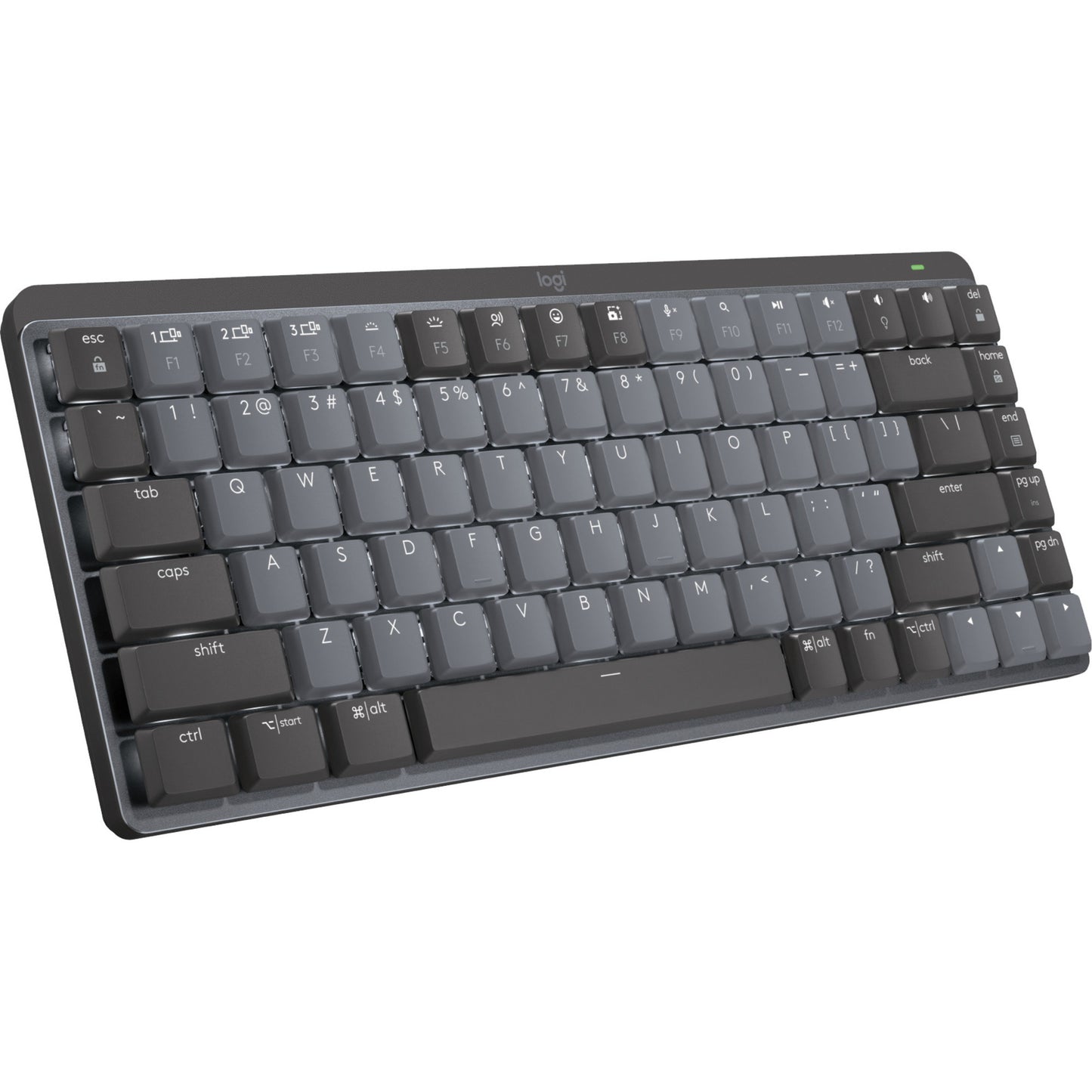 Logitech mx mechanical mini toetsenbord (zwart, us-international lay-out (qwerty), gl tactile, 80% (tkl), bluetooth)
