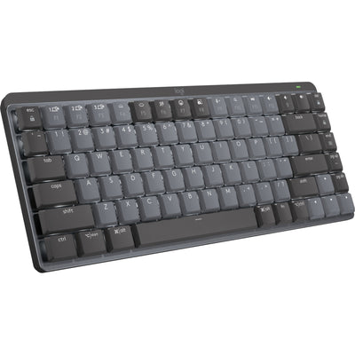 Logitech mx mechanical mini toetsenbord (zwart, us-international lay-out (qwerty), gl tactile, 80% (tkl), bluetooth)
