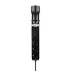 Neomounts ds22-840bl6 bureaucontactdoos met klem en usb-c en usb-a poorten - quick-charge stekkerdoos (zwart)
