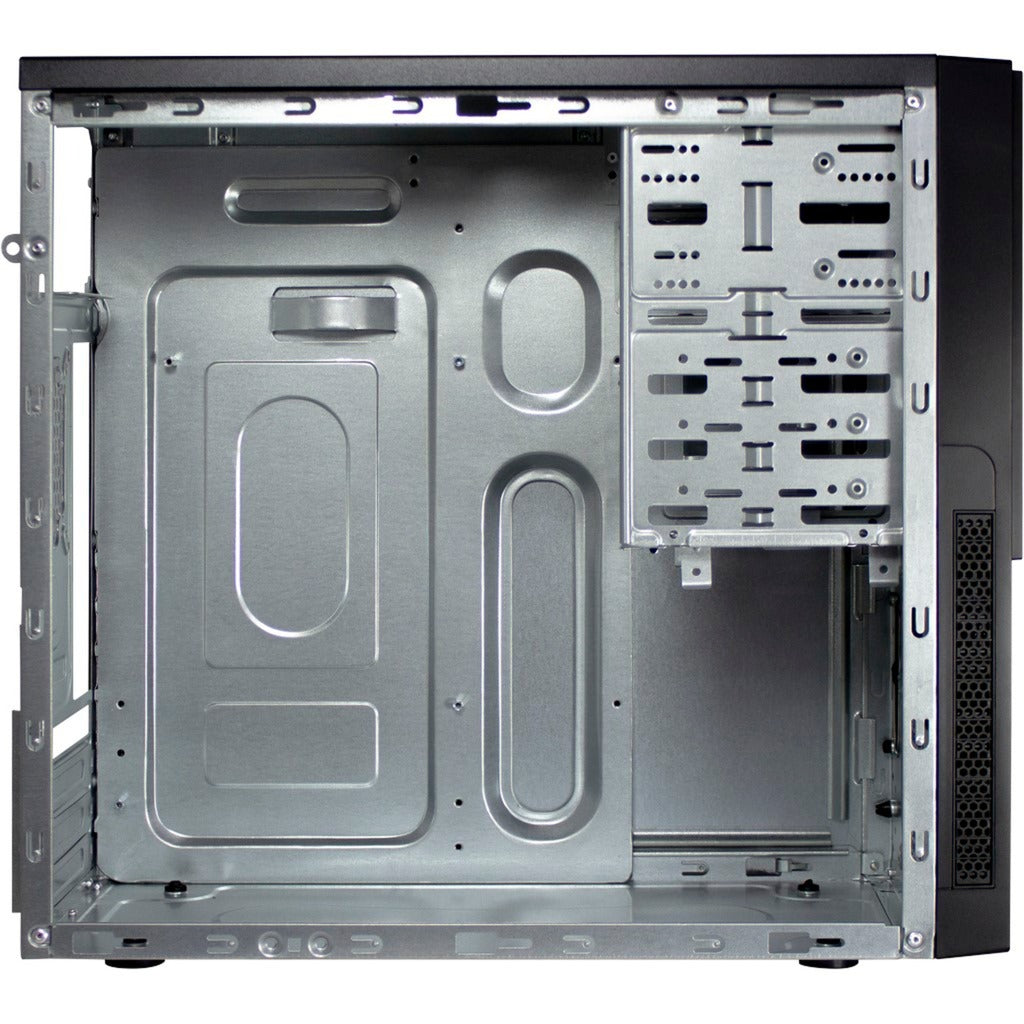 Inter-tech it-6865 midi tower behuizing (zwart | 4x usb-a | 1x usb-c)