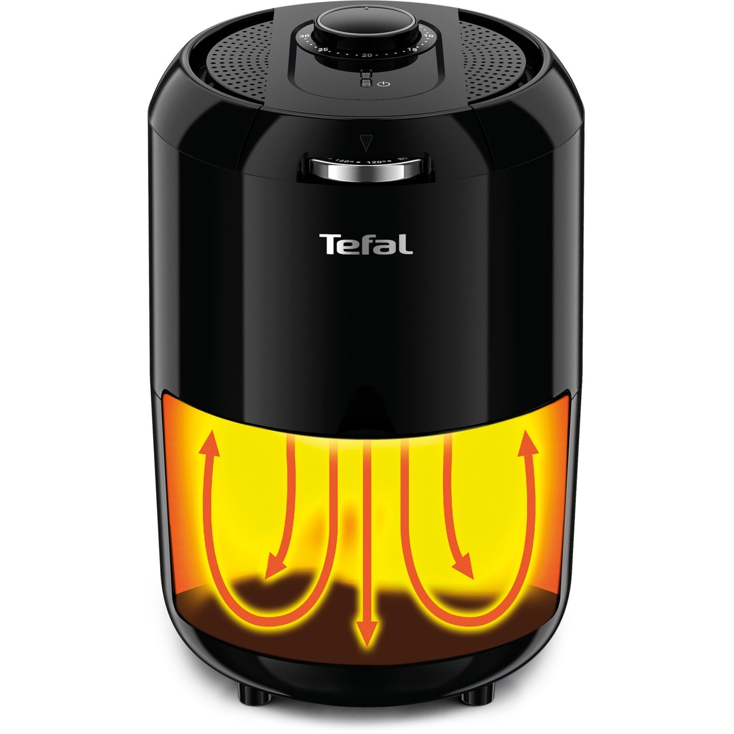Tefal easy fry compact ey1018 heteluchtfriteuse (zwart, 1.6 liter)