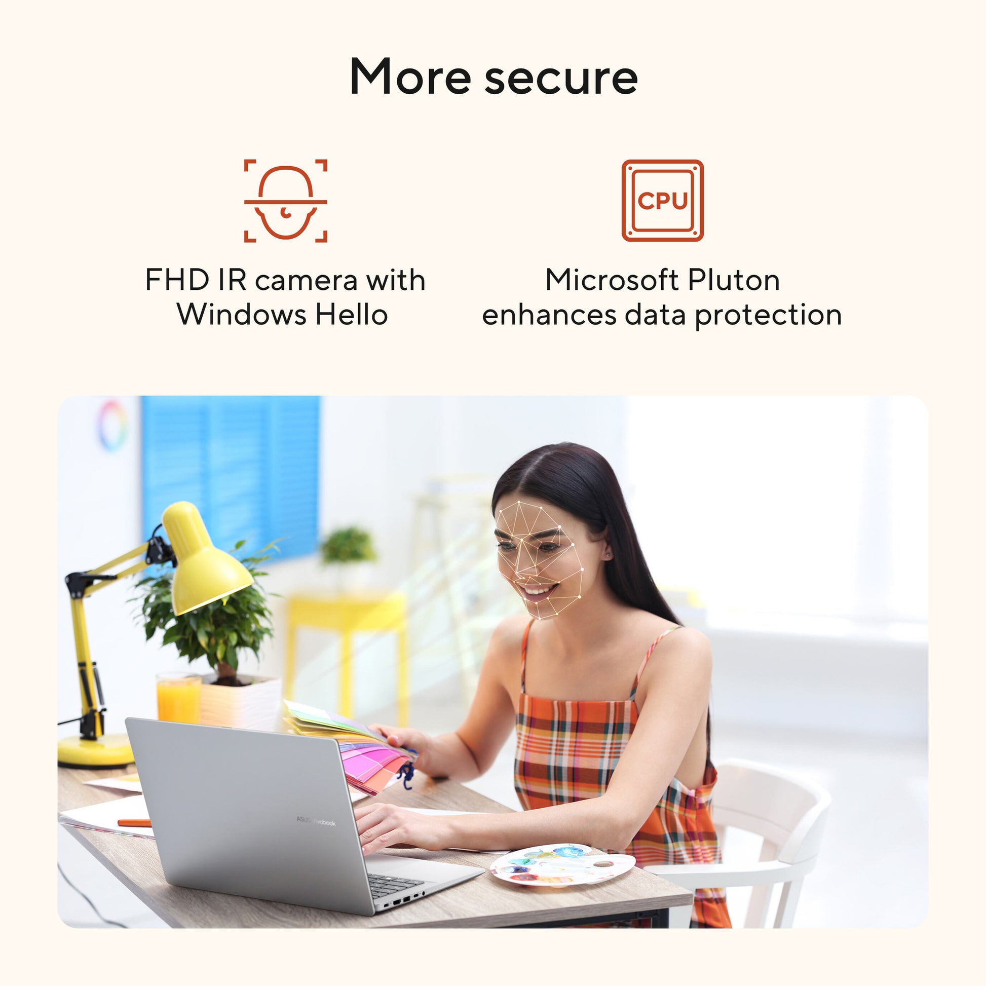 Asus vivobook 18 m1807ga-s8004w 18 laptop (blauw | ryzen 7 445 | radeon 840m | 32 gb | 1 tb ssd)