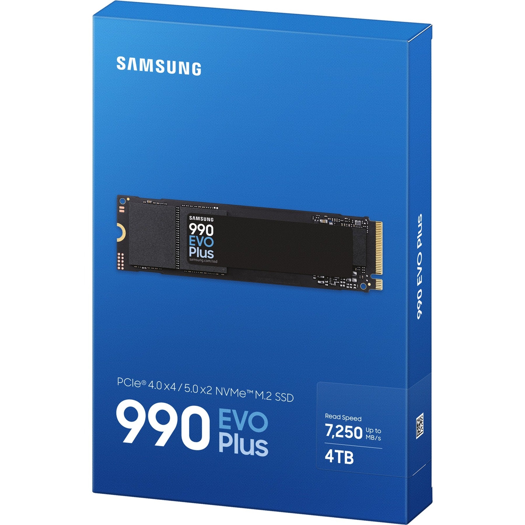 Samsung 990 evo plus 4 tb ssd (mz-v9s4t0bw, pcie 4.0 x4 5.0 x2, nvme 2.0, m.2 2280)