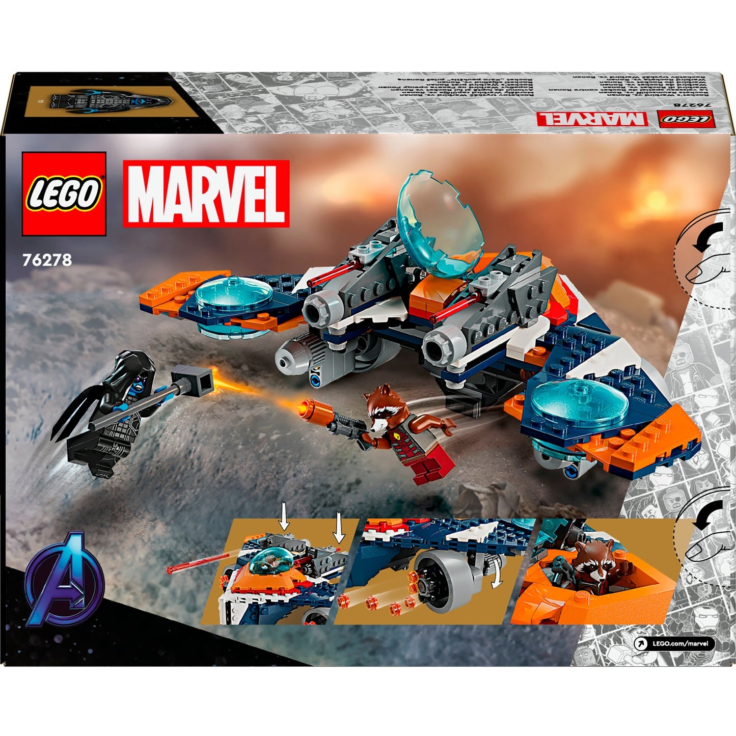 Lego marvel - rockets warbird vs. ronan constructiespeelgoed (76278)