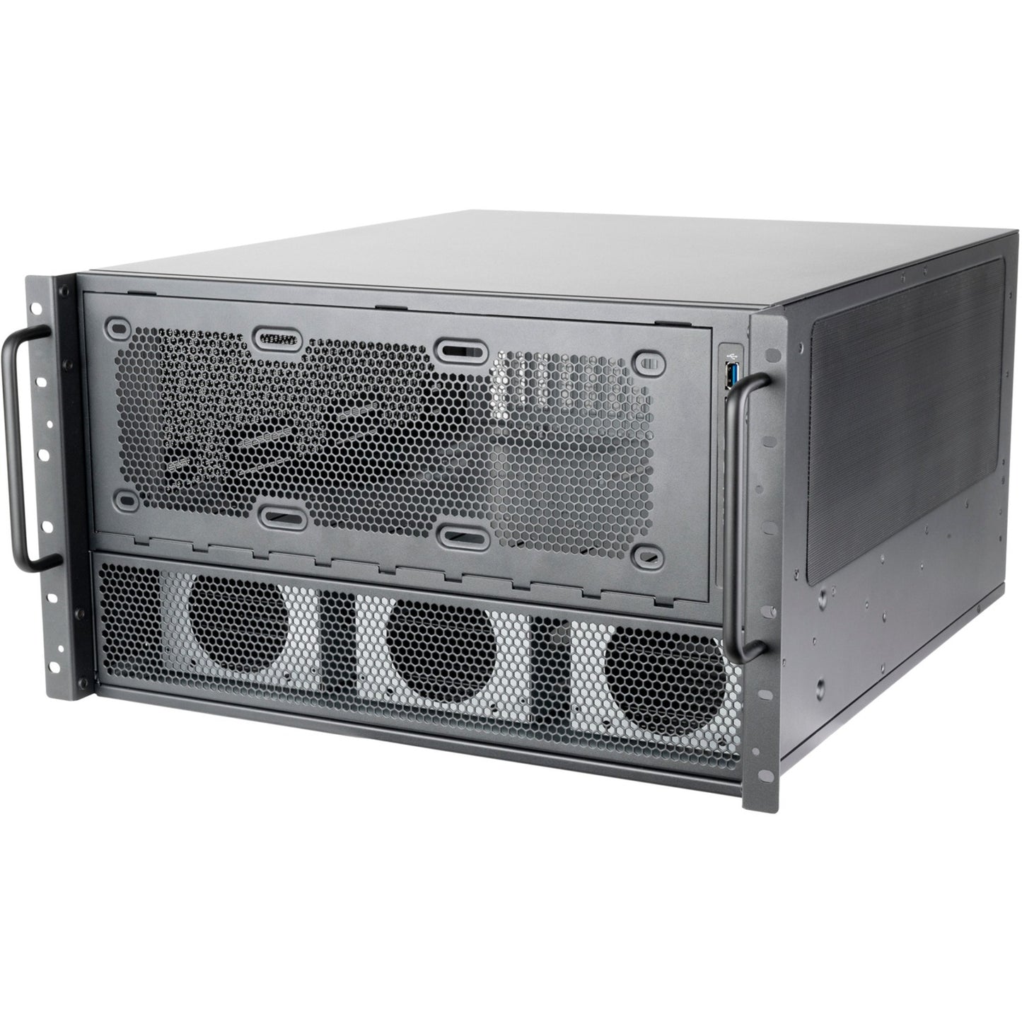Silverstone rm600 rack behuizing (zwart)