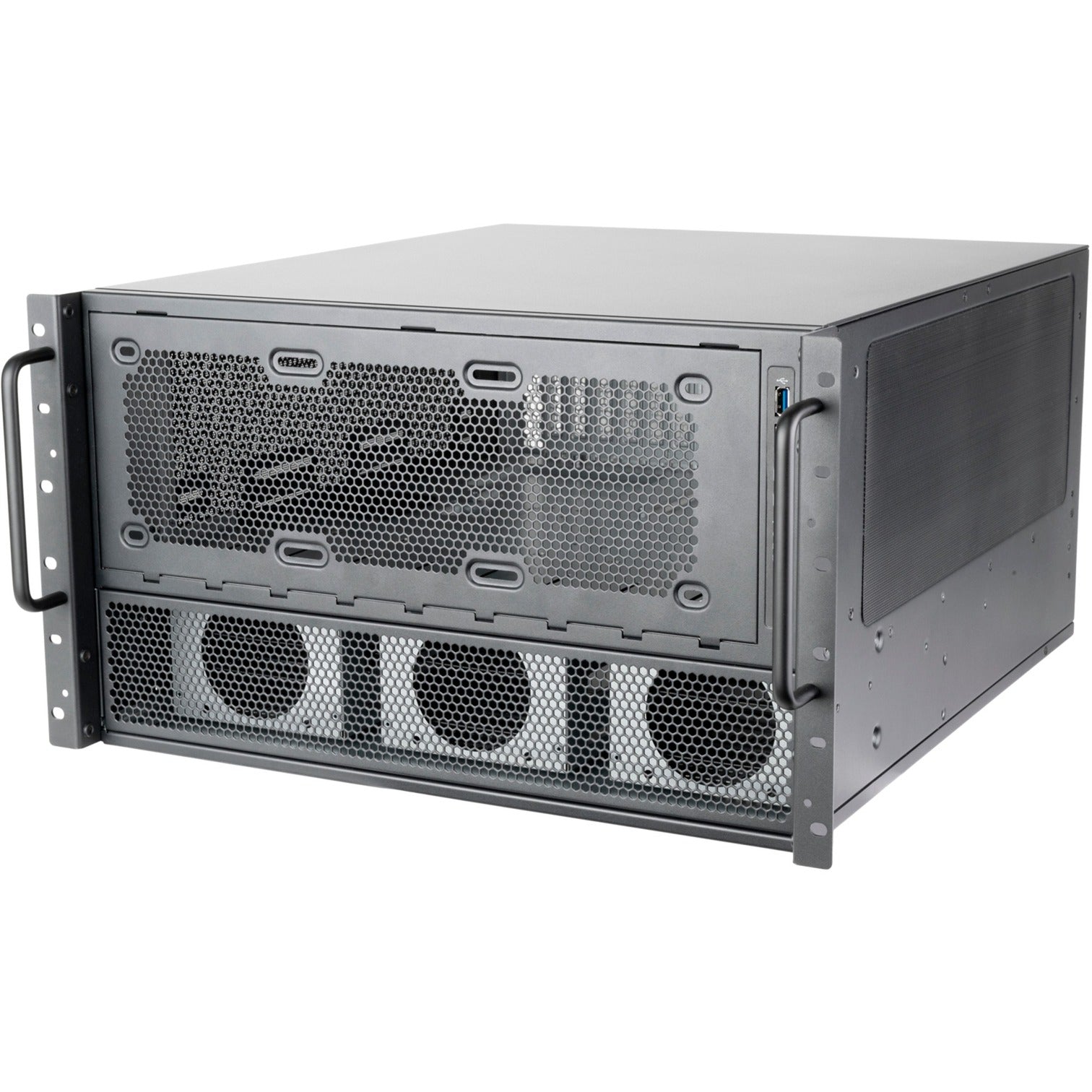 Silverstone rm600 rack behuizing (zwart)