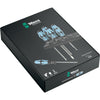 Wera 3334 6 schroevendraaier-set, rvs + houder, 6‑delig (zwart blauw)