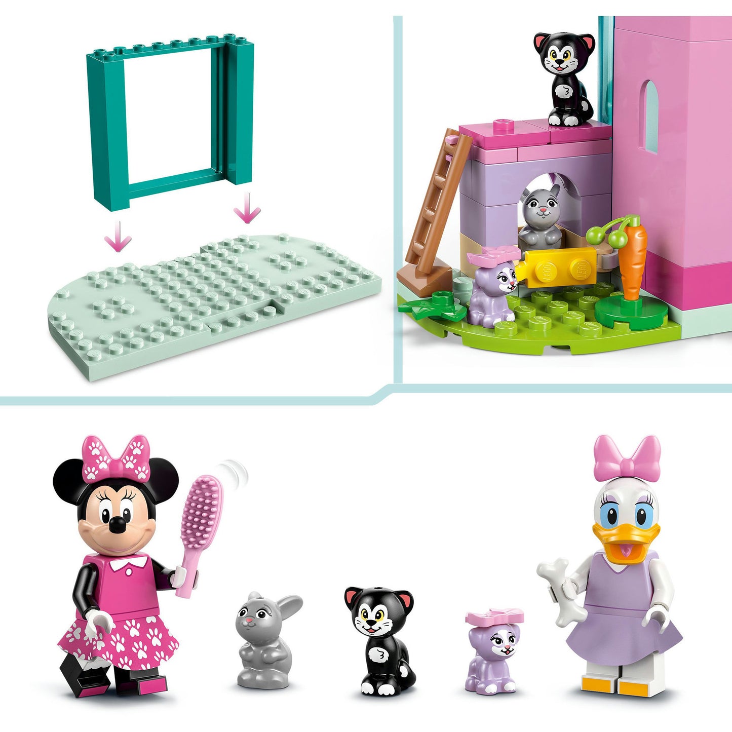 Lego disney mickey and friends - minnie's huisdierenhotel constructiespeelgoed (43274)