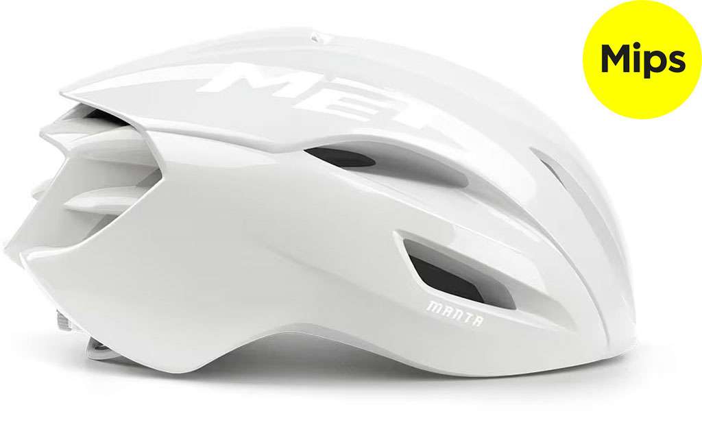 Met manta mips absolut white limited edition - road bike hel | m (56-58 cm)