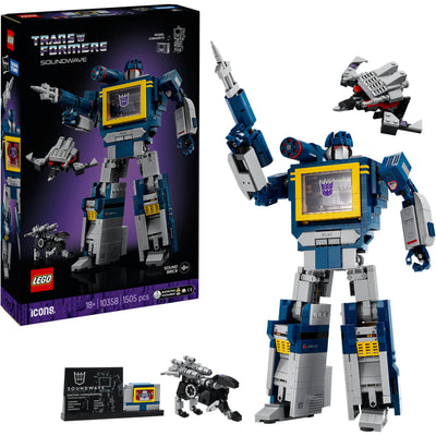 Lego ® icons transformers: soundwave - transformers collectie - 10358