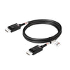 Club 3d displayport 2.1 vesa dp80 gecertificeerde kabel male-male (zwart, 1,6 meter, 8k 240hz, 10k 60hz, 80gbps)