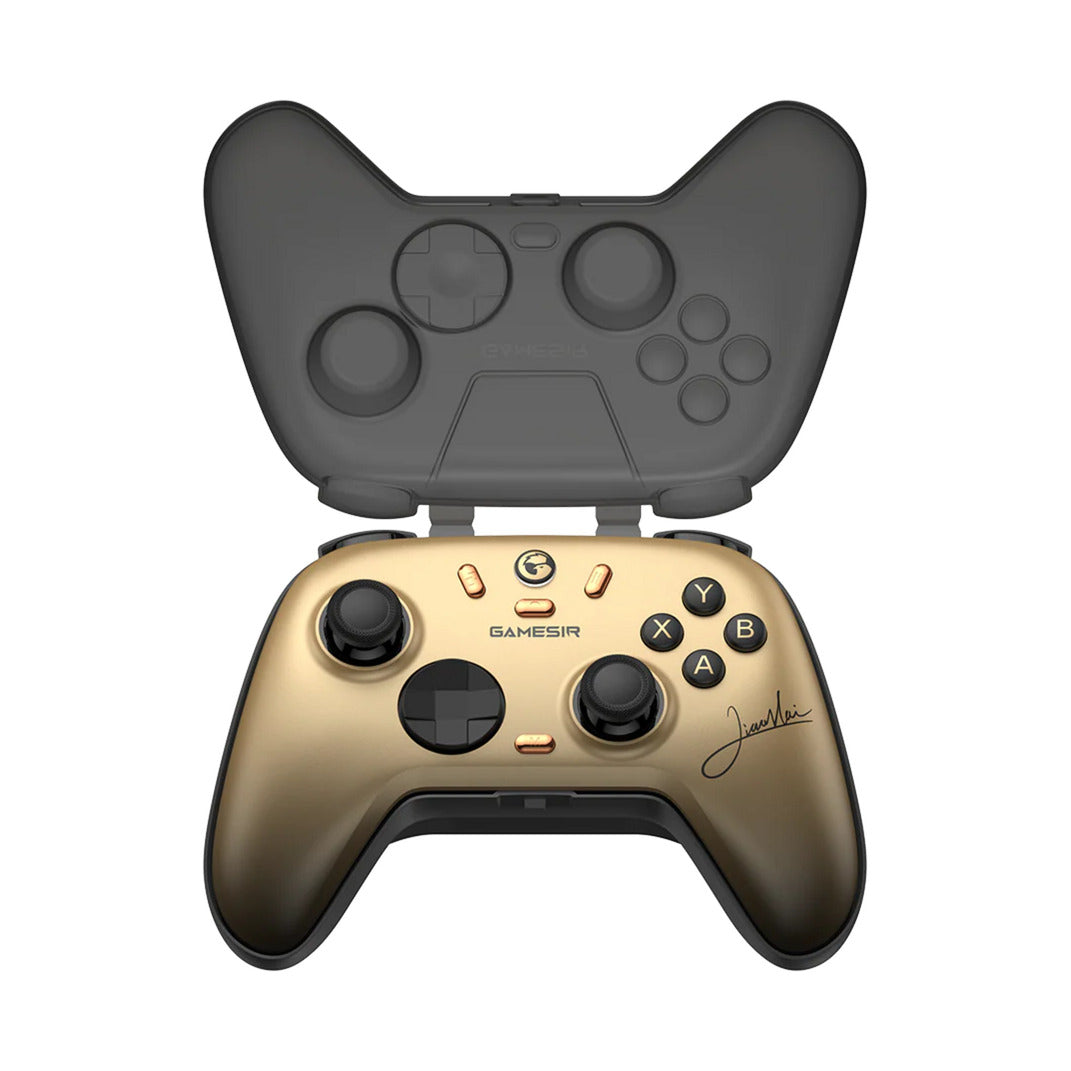 Gamesir nova 2 lite multiplatform wireless game controller champion-editie (goud zwart, switch, pc, android en ios, bluetooth 2.4 ghz usb)