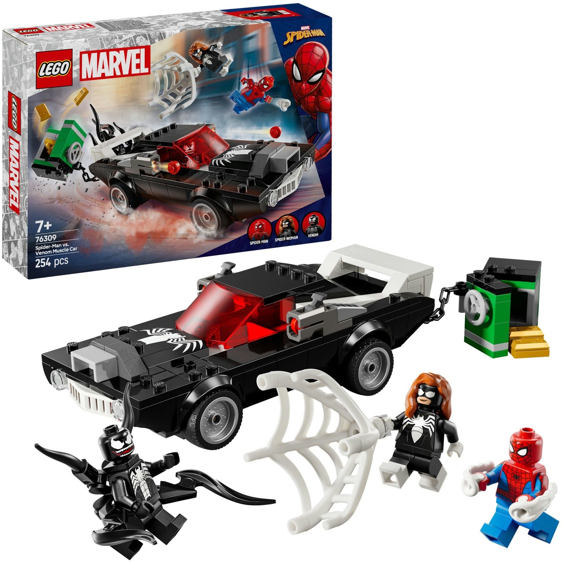Lego ® marvel spider-man vs. venoms klassieke auto - 76309