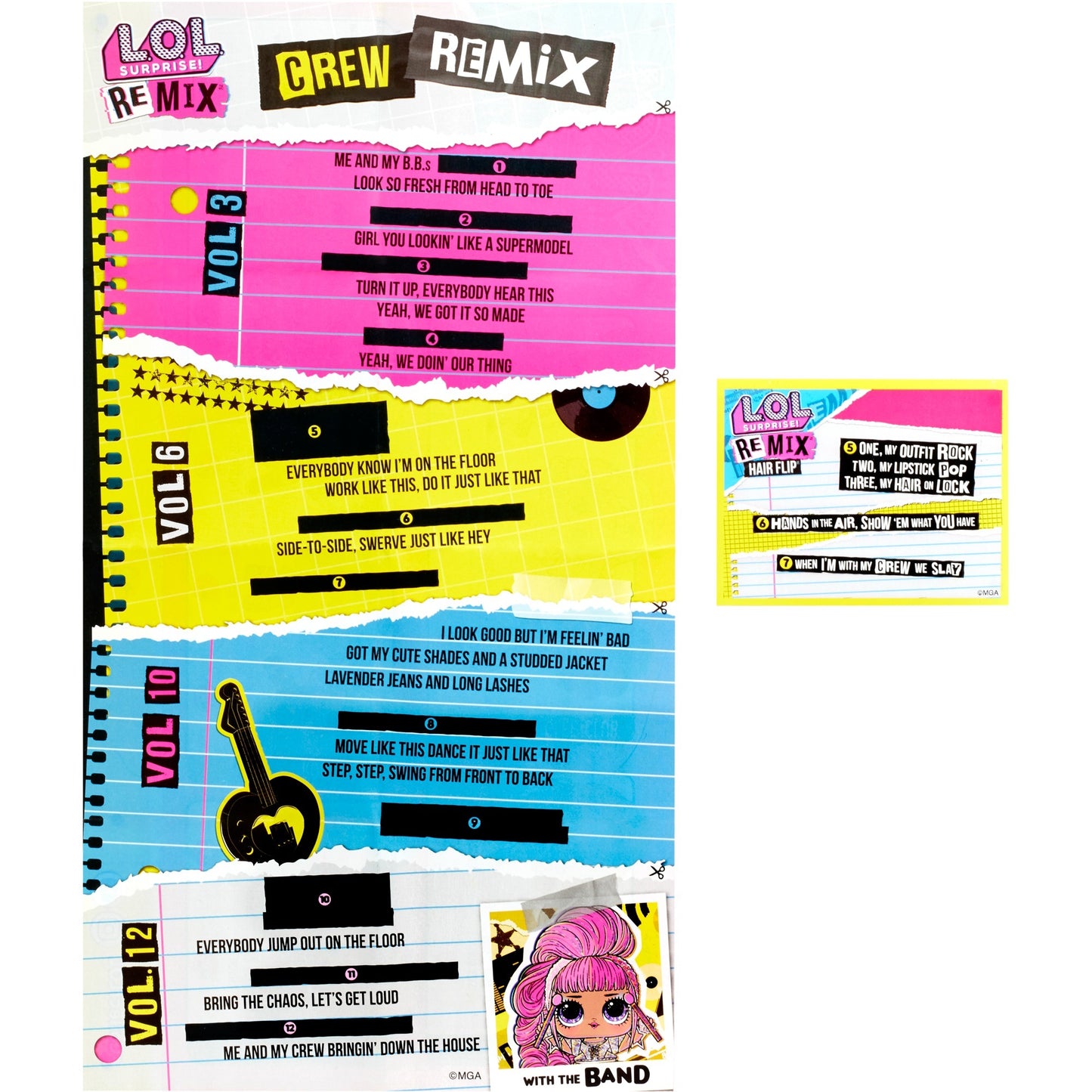 Mga entertainment l.o.l. surprise! - remix hairflip pop (assortiment product)