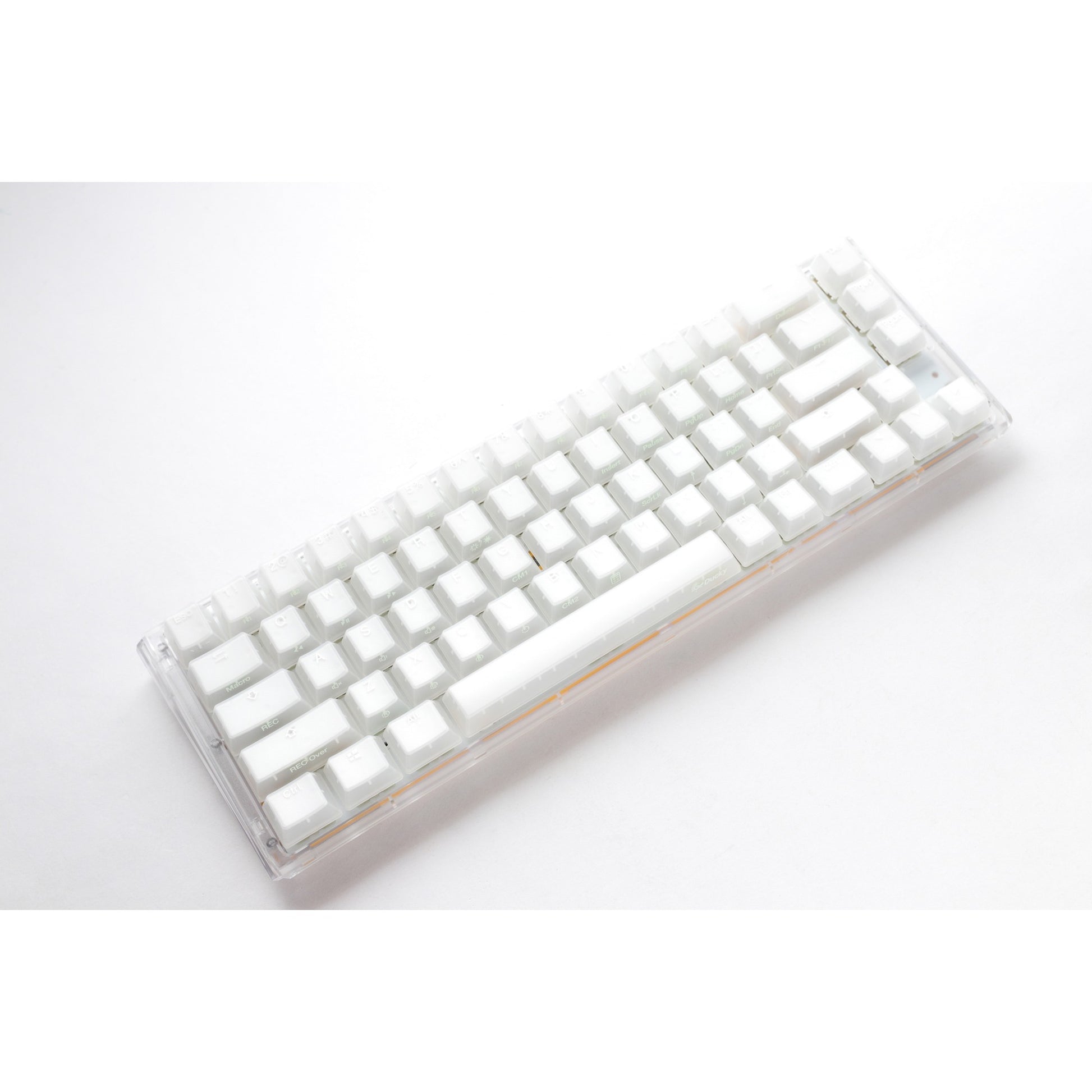Ducky one 3 sf aura white rgb mechanisch toetsenbord (wit, us lay-out (qwerty), cherry mx brown, 65%, abs double shot, hot swap)