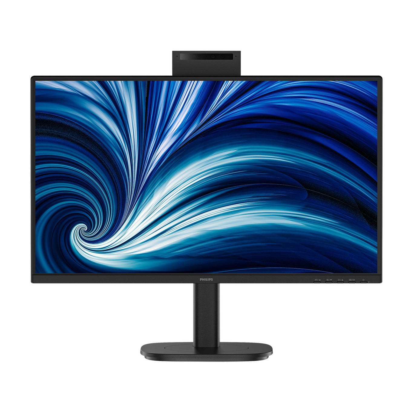 Philips 24b2n3200jh 00 23.8 monitor (zwart, vga, hdmi, displayport, usb-c, webcam, 120 hz)