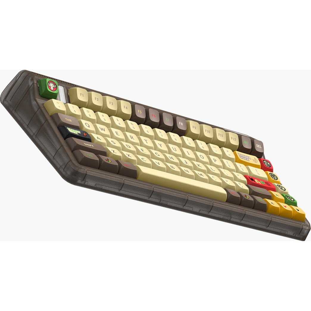 Iqunix og80 happy ape wireless mechanical keyboard (zwart, us lay-out (qwerty), ttc holy panda, 80% (tkl), rgb leds, hot-swappable, pbt, 2.4ghz | bluetooth 5.1 | usb-c)