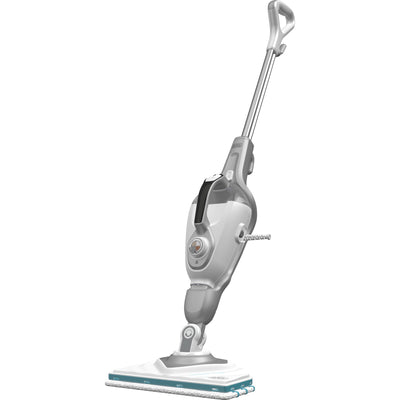 Black+decker bhsm168d 1600w steam-mop met deltavoet en 8 accessoires stoomreiniger (zilver wit)