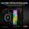 Corsair vengeance rgb 32 gb ddr5-6000 (2x 16 gb) werkgeheugen (zwart, cmh32gx5m2d6000z38, xmp, expo)