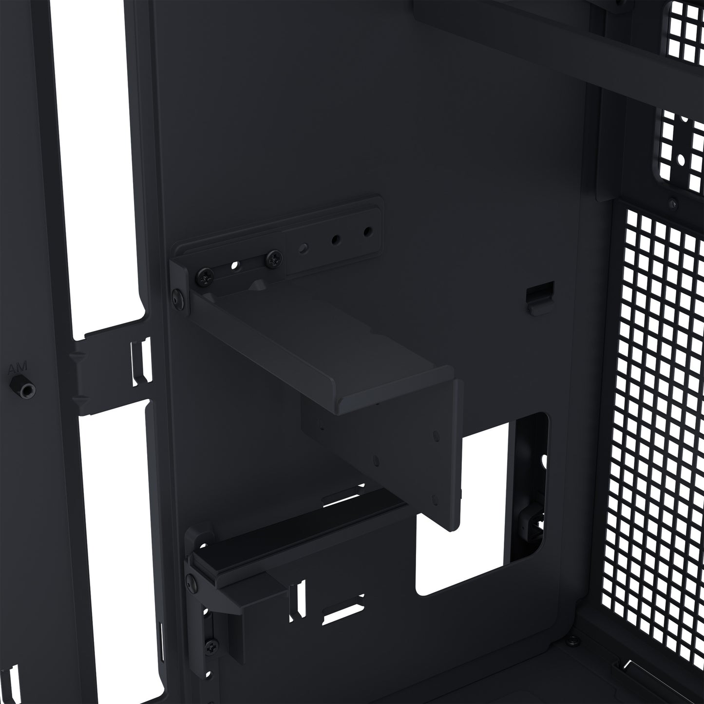 Asus prime ap303 - mesh panel midi tower behuizing (zwart | 2x usb-a | 1x usb-c)