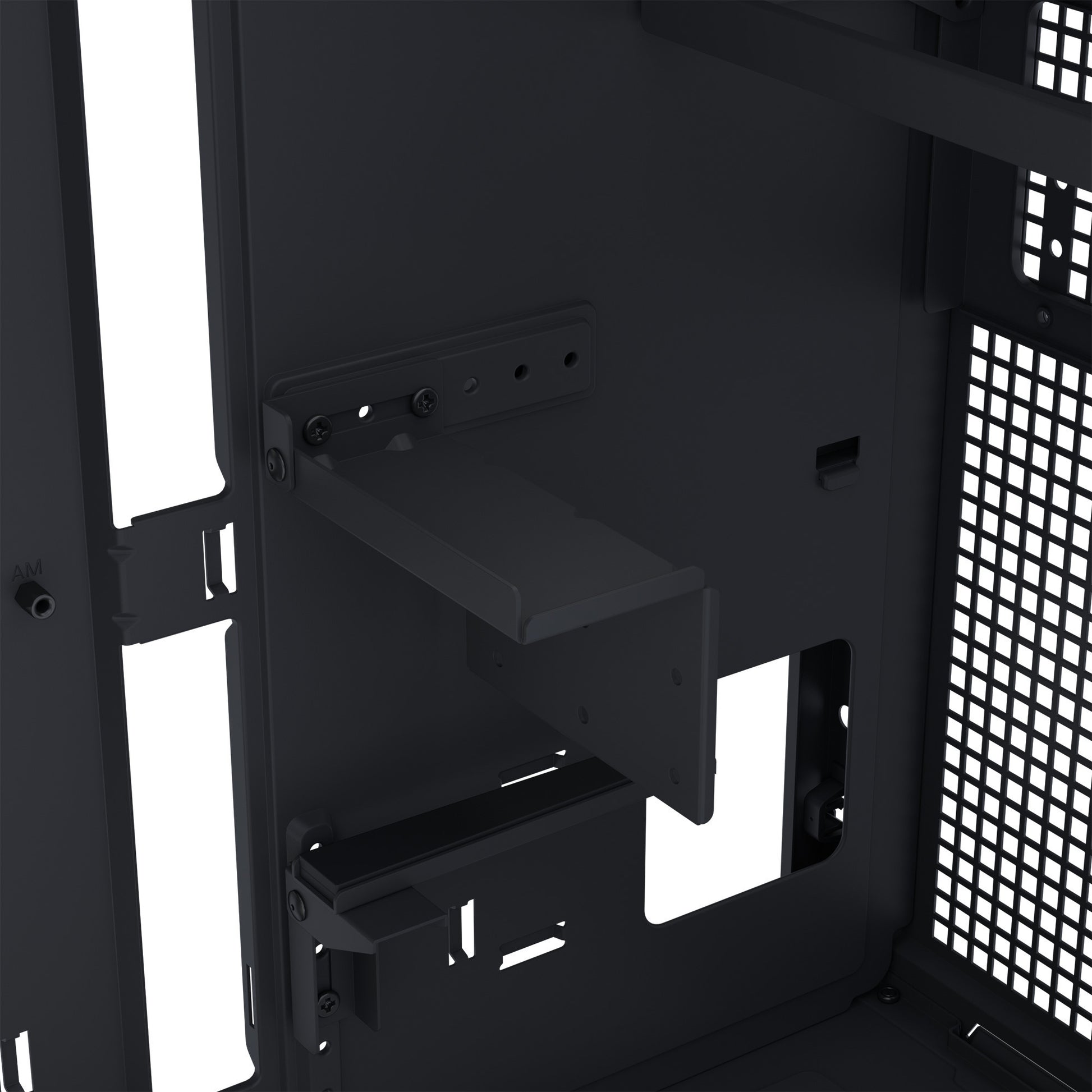 Asus prime ap303 - mesh panel midi tower behuizing (zwart | 2x usb-a | 1x usb-c)