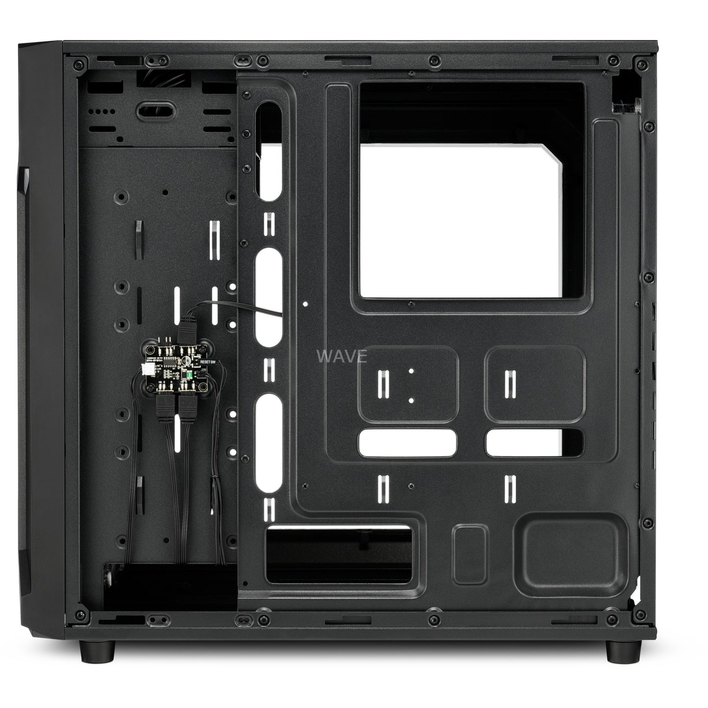 Sharkoon vg6-w rgb midi tower behuizing (zwart | 4x usb-a | rgb | window)