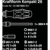 Wera kraftform kompakt 26 met etui, 7‑delig bitset (zwart groen)