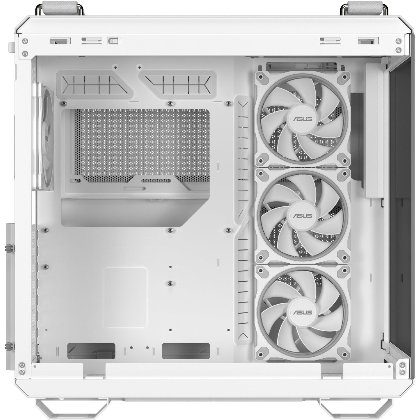 Asus tuf gaming gt502 horizon argb midi tower behuizing (wit | 3x usb-a | 1x usb-c | tempered glass)